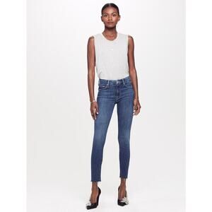 MOTHER Denim Looker Ankle Fray Girl Crush Jeans 24 NWT